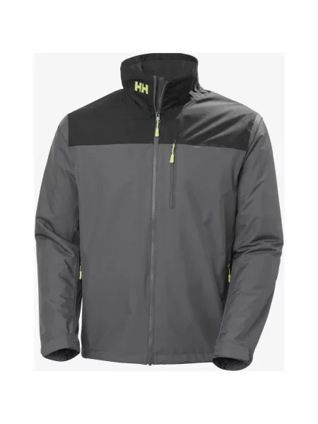 Kurtka Helly Hansen Crew Midlayer szary ciemny żółty fosforyzujący S czarny