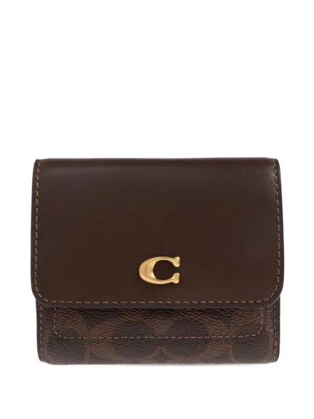 Portofel Coach cu autograf maro