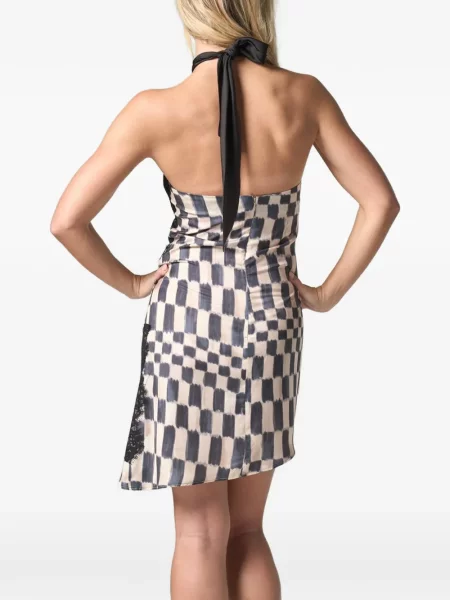 Rochie mini Jbq cu imagine din dantelă alb