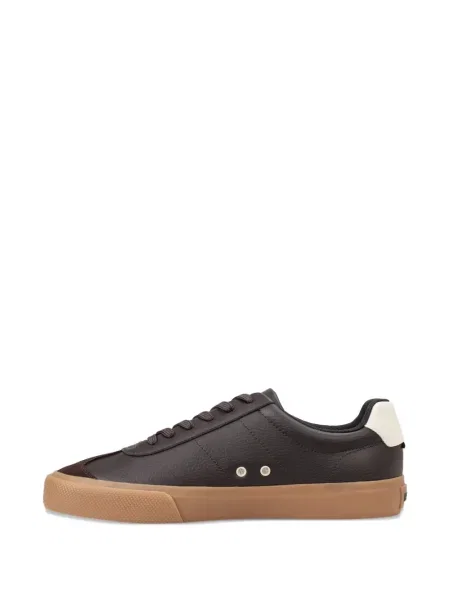 Sneakerși Boss cu șireturi din dantelă maro