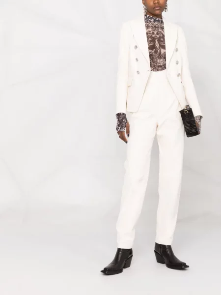 Iš natūralios odos kelnės Philipp Plein