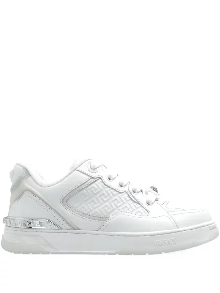 Δερμάτινα sneakers Versace λευκό