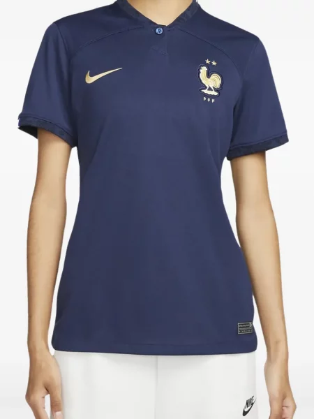 Krótka podkoszulka Nike z dżerseju w paski zielona