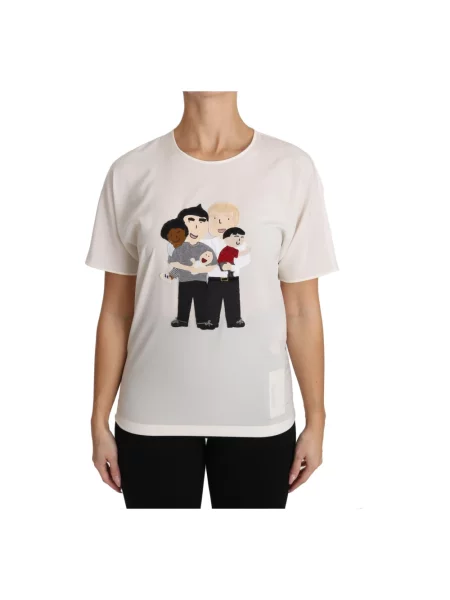 Koszulka Dolce And Gabbana biznesowa biała