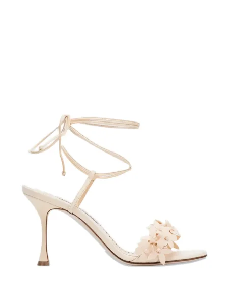 Sandale Manolo Blahnik cu model floral