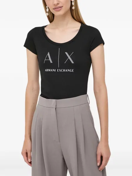 Tricou Armani Exchange cu imagine negru