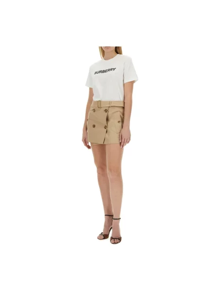 Koszulka Burberry z logo biała