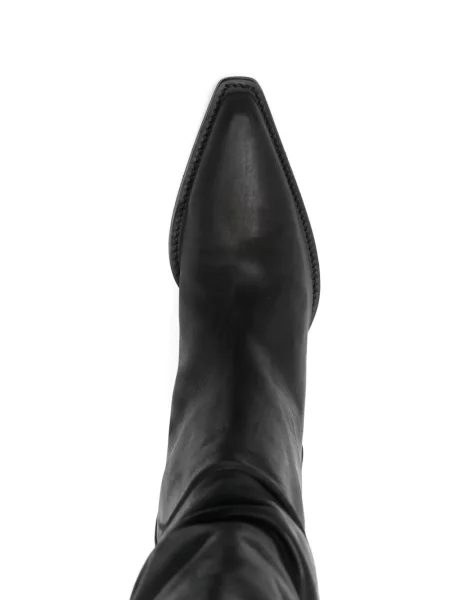 Botine Khaite din piele negru