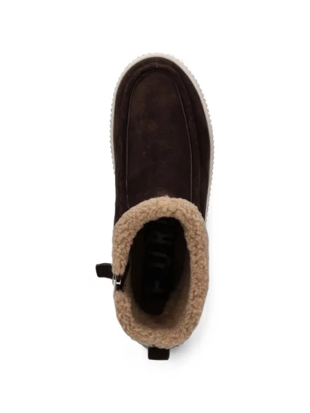 Botine Furla din piele de căprioară maro