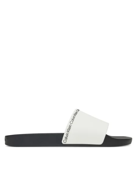 Чехли Calvin Klein POOL SLIDE RUBBER бяло