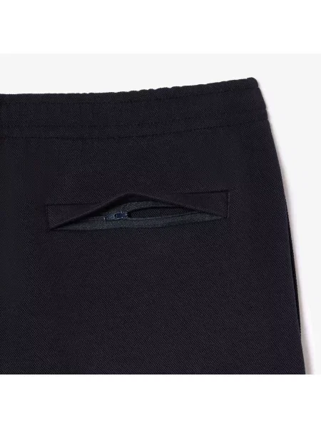 Lacoste Spodnie Dresowe Double-Sided Piqué Jogger granatowe