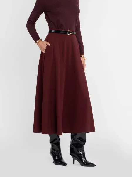 Спідниця міді Arber бордовий