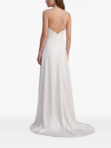 Rochie maxi Marco Gabrielli Atelier cu un umăr gol alb