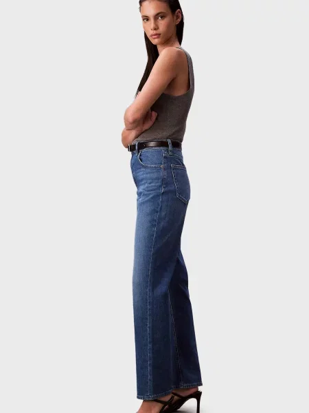 Джинсы Calvin Klein Jeans с высокой посадкой синие
