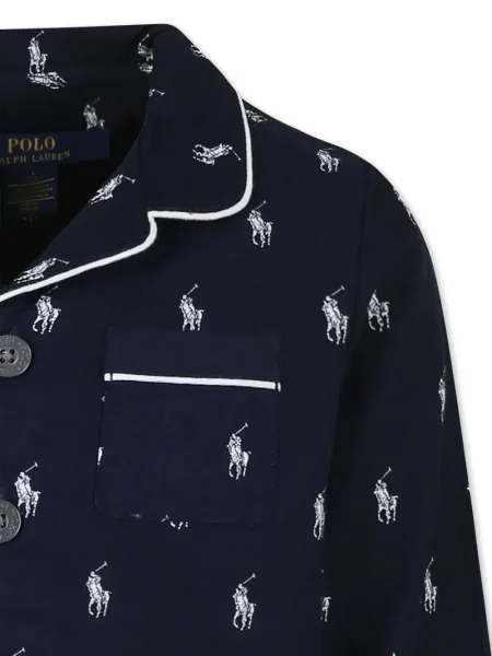 Piżama dziecięca Polo Ralph Lauren niebieska