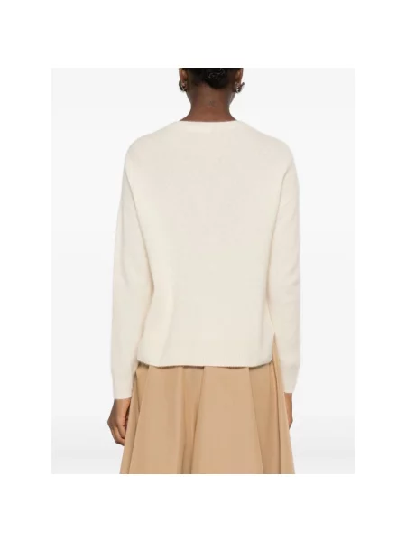 Dzianinowy sweter Majestic Filatures beżowy