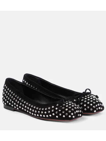 Balerini Christian Louboutin de cristal negru