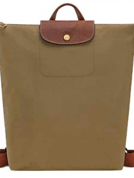 Rucsac Longchamp din piele verde