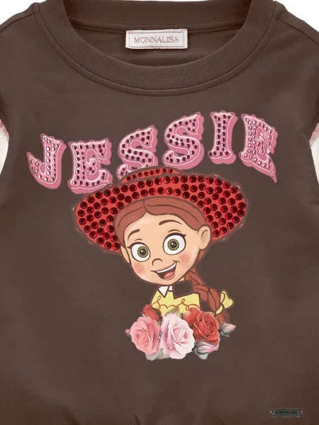 Bluza dziecięca Monnalisa brązowa