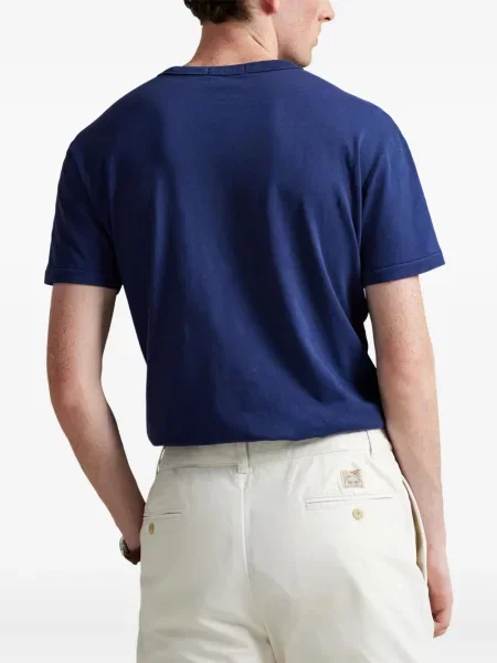 Ριγέ polo Polo Ralph Lauren με κουκούλα με αυτόγραφο λευκό