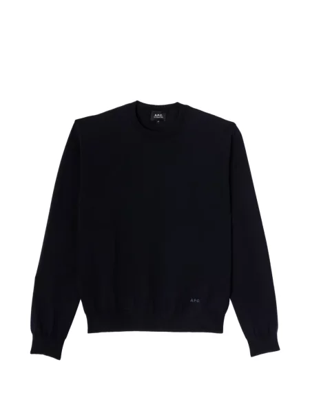 Pulover A.p.c. cu broderie albastru