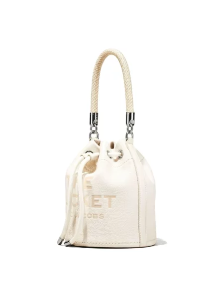 Torebka bucket Marc Jacobs skórzana biała