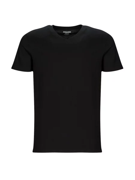 Tricou Jack & Jones cu decolteu în V negru