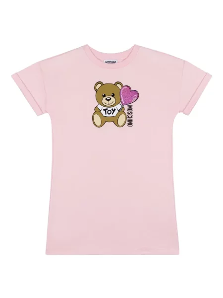Sukienka dziecięca Moschino różowa