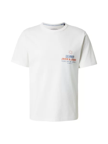 Jack & Jones Premium Majica JPRBLUMAXWELL mornarska / temno rdeča bela
