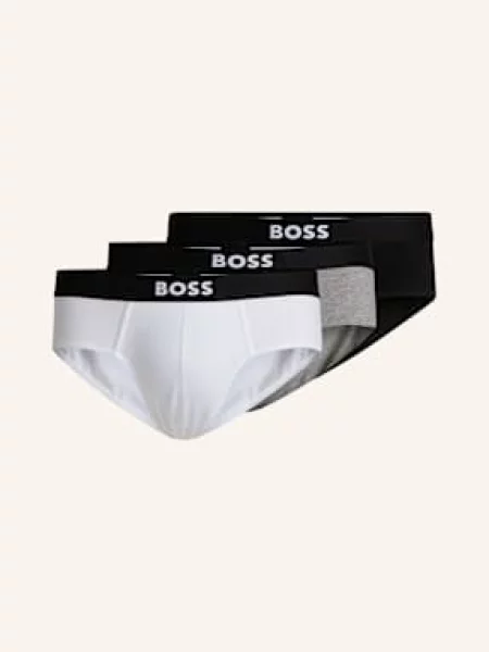 Boss Boxerky One 3 Kusy V Balení bílá/ černá/ šedá bílé