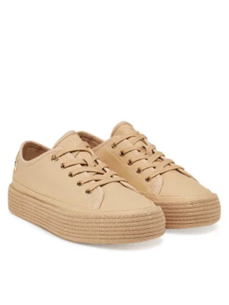Tommy Hilfiger Espadrilky Vulc Espadrille Sneaker béžová