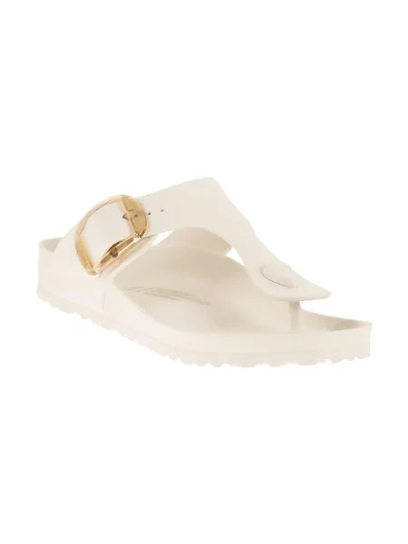 Klapki Birkenstock na sprzączkę białe
