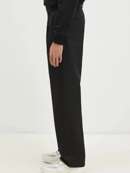 Παντελόνι από μείγμα μαλλιού Drôle de Monsieur Le Pantalon Golfeur μαύρο