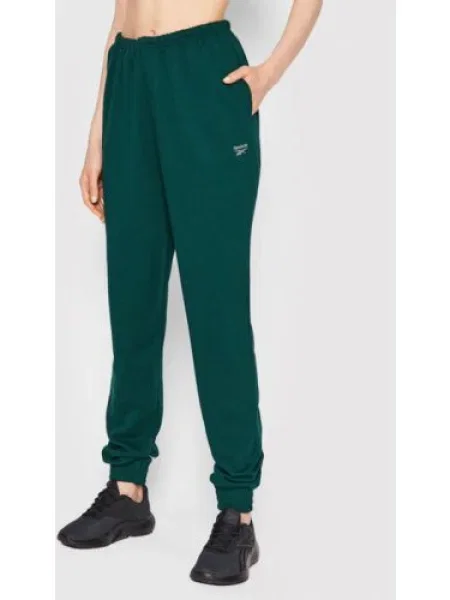 Pantaloni de trening Reebok Classic din material terry verde