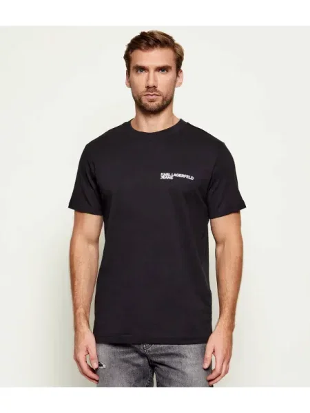 Karl Lagerfeld Jeans Póló Slim Fit fekete