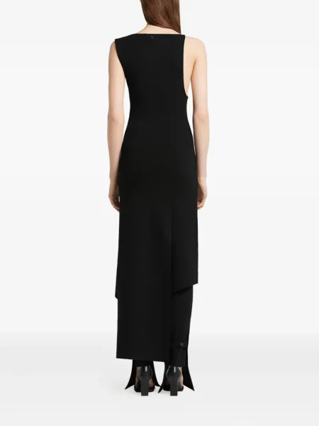 Rochie fără mâneci Courreges fără mâneci de costum negru