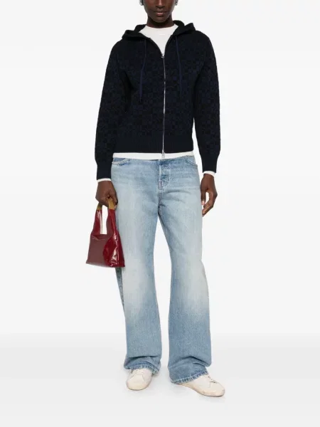Cardigan Kenzo cu glugă albastru