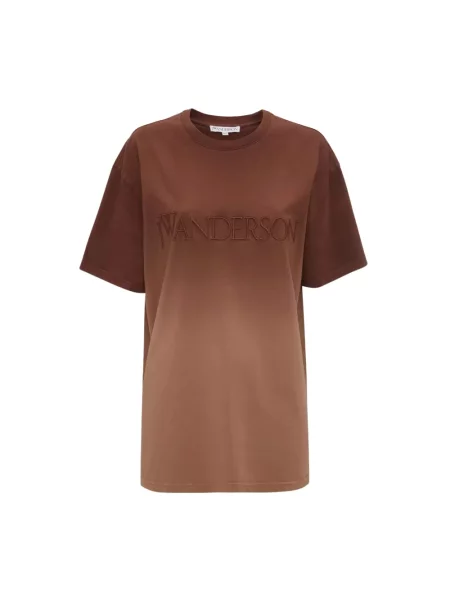 Koszulka Jw Anderson z logo brązowa