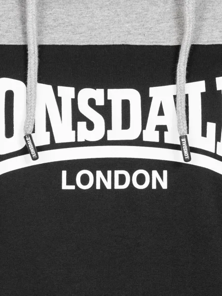 LONSDALE Trenirka za tek siva / črna bela