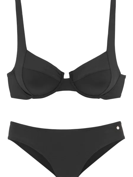 S.Oliver Costum de baie două piese negru
