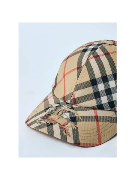 Czapka z daszkiem Burberry z logo beżowa