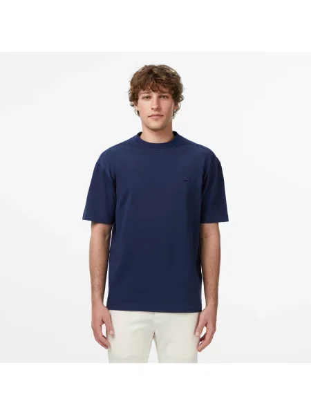 Lacoste T-Shirt O Luźnym Kroju granatowy