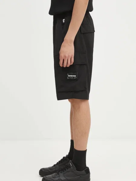 AAPE pantaloni scurți Now negru