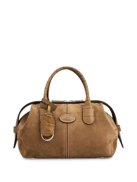 Geantă shopper Tod's din piele de căprioară