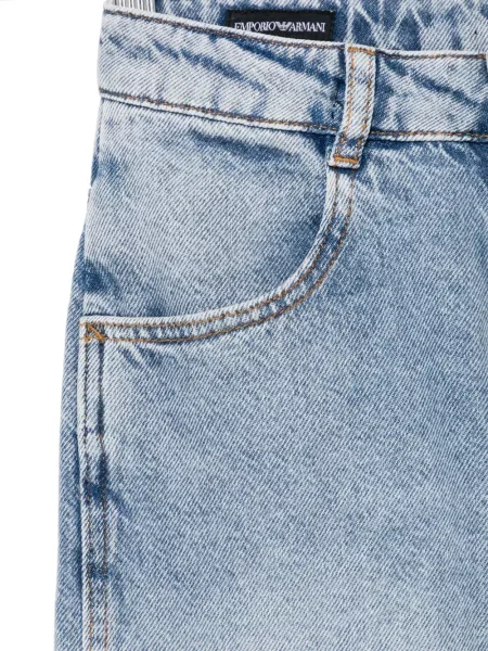 Zwężane dżinsy dziecięcy Emporio Armani niebieski