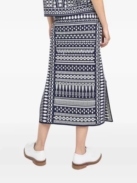 Pletena midi-suknja Temperley London plava
