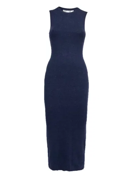 Rochie maxi Victoria Beckham de costum albastru