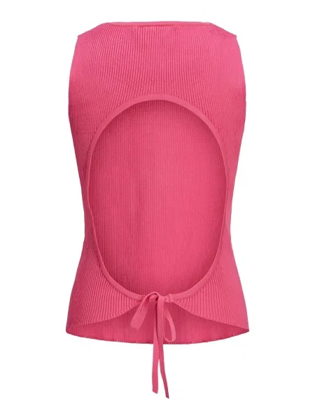 JJXX Top brodat April magenta