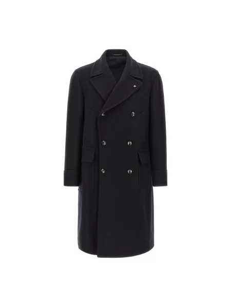 Płaszcz Tagliatore wełniany niebieski