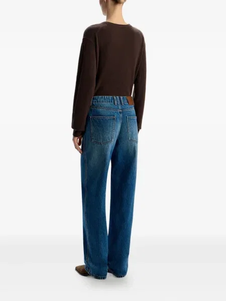 Jeansy 12 Storeez skórzane granatowe